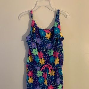 Colorful Romper little girls size 4, new.